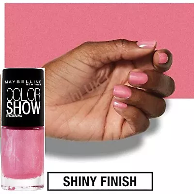 NAIL POLISH MAYBELLINE COLOR SHOW 60 Second VARNISH 327 Pink Slip Mani &Pedicure • £3.99