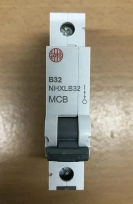 £3.50 • Buy Wylex MCB NHXLB32 32 Amp SP MCB Miniature Circuit BreakerNHXB32 32A B32!