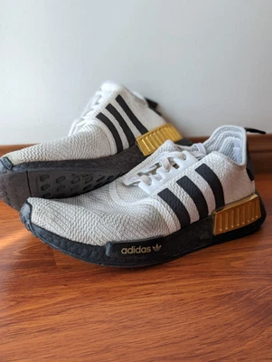 $49.99 • Buy Adidas NMD_R1 Shoes (White & Gold)