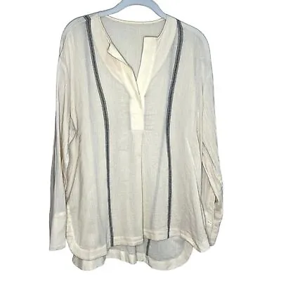 By Malene Birger Cotton Silk V Neck Top Tunic Approx US Size 8 • $30
