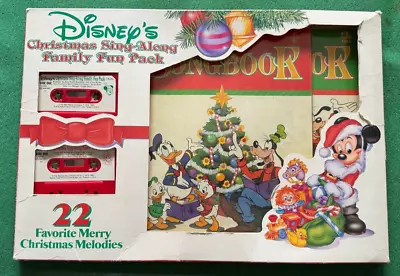 Disney Holiday Sing-Along Family Fun Pack Christmas Cassettes 1980 + FREE CD • £33.72