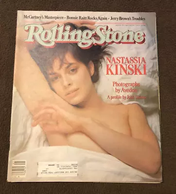 Rolling Stone Magazine Nastassia Kinski 1982 Issue #370 Bonnie Raitt Jerry Brown • $13