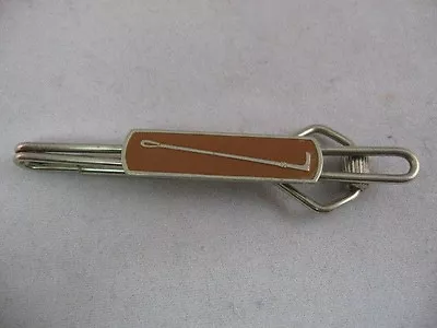 Rare Vintage SWANK KLIP Men's Tie Bar Tie Clip Clasp: CANE JOCKEY WHIP • $17.99