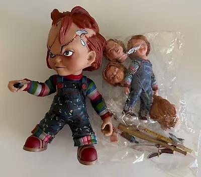 NECA 7  MEZCO CHUCKY Childs Play Cinema Of Fear & 4” Child's Play Chucky Figures • $29.99