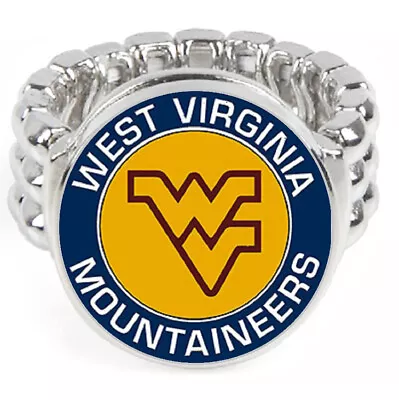 West Virginia Mountaineers Mens Womens Ring Fits All University Jewelry Gift D2 • $19.96