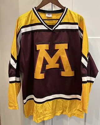 Minnesota Golden Gophers NCAA Vintage K1 Men's Hockey Jersey Big Logo USA MADE • $59.99