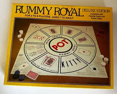 Vintage Whitman Rummy Royal Deluxe Edition 30  X 30 Gamesheet Mat Card Game 1981 • $45