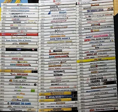 $4.99 • Buy Nintendo Wii And Wii U Games Collection You Pick Lot Some Rare Sealed Graded 2/5