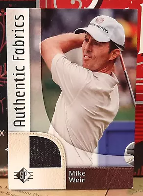 Mike Weir Shirt Relic ~ 2013 Ud Sp Golf / Authentic Fabrics #af-mw Game-used • $9.95