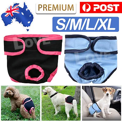 $8.35 • Buy Female / Male Dog Puppy Nappy Diapers Belly Wrap Band Sanitary Pants Underpants