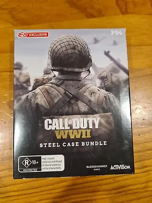 Call Of Duty Wwii (ww2) Playstation 4 (ps4) - Steel Case Bundle • $30