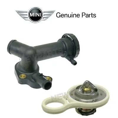 For Mini Cooper R50 R52 2002-2008 Thermostat 90.5 Deg. C & Housing W Cap GENUINE • $84.92