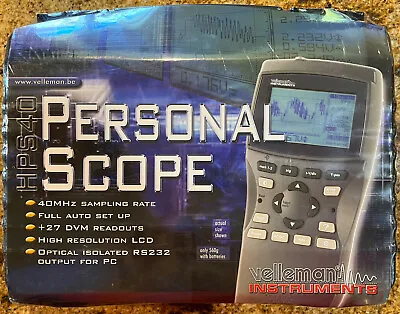 Velleman HPS40 12MHz Personal Handheld Oscilloscope 40MS • $299.99