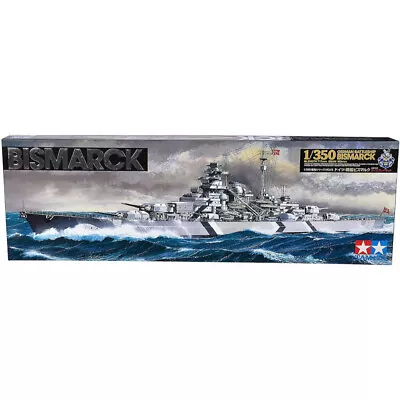 Tamiya Bismarck With Stand 1/350 Model Ship Kit - 78013 • £56.28