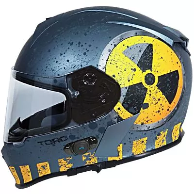 Torc T14 BLUETOOTH Full Face Dual Visor Motorcycle Helmet Nuke • $149.99