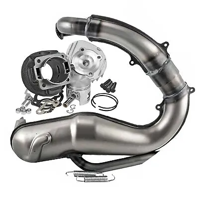 Set Cylinder 102cc DM 55 Head Racing Polini + Silencer Proma Vespa 50 Special • $390.05