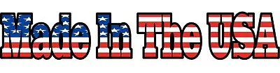 Made In The USA Decal Sticker Truck Car Window American Flag Bumper Sticker USA • $6