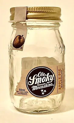 Ole Smoky Apple Pie Moonshine Clear 50 ML EMPTY Bottle W/Lid & Seal • $4.95