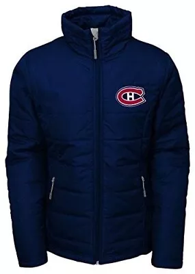 NHL Montreal Canadians Youth Girls Cheer Squad Full Zip Jacket Small (7-8) Navy • $39.99