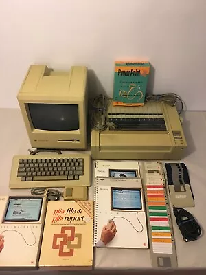 Macintosh Plus 1MB With Mouse Hard Disk 20 Image Writer & Floppy Disks • $1200