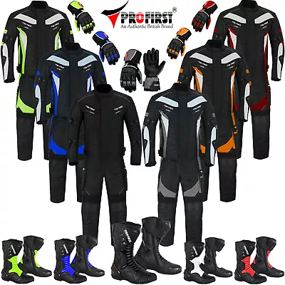 Mens Waterproof Racing Motorbike Motorcycle Suits Armoured Trousers And Jackets • $137.65