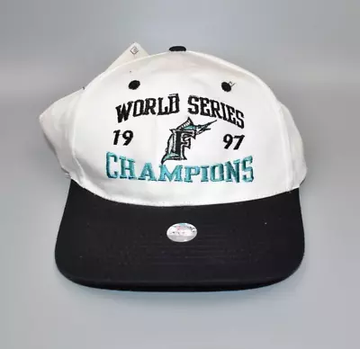 Florida Marlins 1997 World Series Champions Vintage Snapback Cap Hat - NWT • $29.95