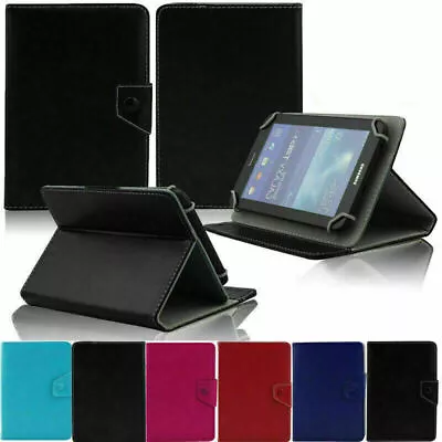 Classic Folio Folding Leather Cover Case For Verizon Ellipsis 7 8 10 Inch Tablet • $5.99