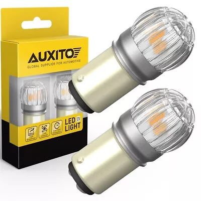 AUXITO 1157 LED Turn Signal Light Bulbs Amber Yellow Anti Hyper Flash CANBUS • $13.84