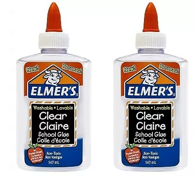 Elmer's Washable Clear School Glue 5 Oz Bottle 2 Pack • $8.49