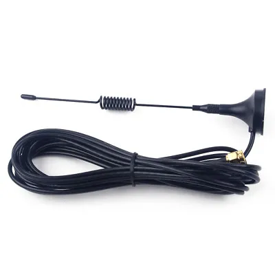 Digital Car Radio High Gain Aerial Antenna SMA Fitting Magnetic Base 4m Cable • £5.56