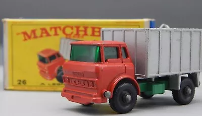 1960s Vintage Lesney MATCHBOX #26 GMC Tipper Truck W/ BOX Toy DIECAST Die Cast ! • $30