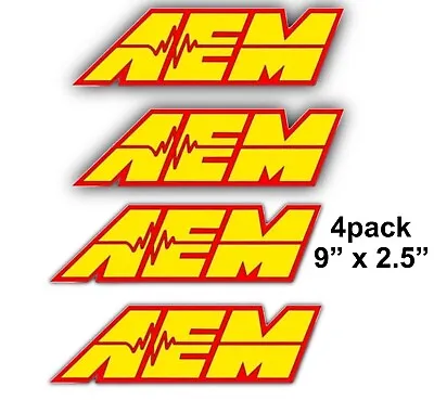 4 AEM Cold Air Intake System 9'' Racing Vinyl Graphic Decals JDM Stickers NRG • $9