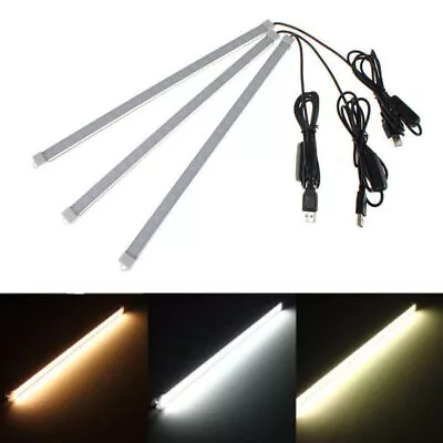 Portable USB LED Hard Strip Bar Light Tube Under Cabinet Lamp With On/Off Switch • $6.89