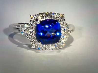 Best Color Tanzanite Block D Mine.VS Diamonds .59cttwSize7 Ring. 14kt • $2195