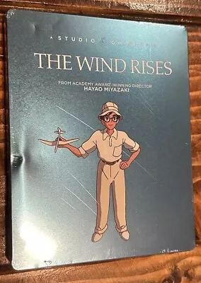 The Wind Rises Blu-Ray Steelbook Brand New Studio Ghibli Miyazaki Dented Case • $4