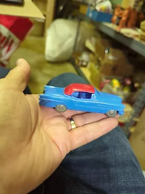 Vintage  Processed Plastic Aurora IL. Blue Cadillac Convertible With Red Top • $3
