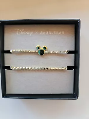 New Disney X BaubleBar Mickey Mouse Rhinestone Adjustable Double Bracelet-NEW • $21.99