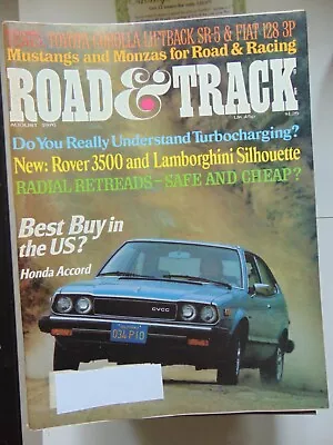 Road & Track Magazine August 1976 Mustangs And Monzas • $7.50