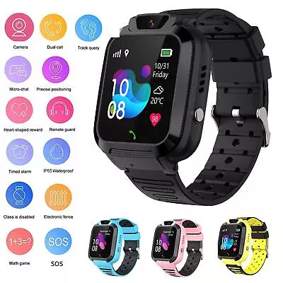 $24.85 • Buy Kids Smart Watch Waterproof SOS GPS Finder Call Locator Tracker Phone Watch}