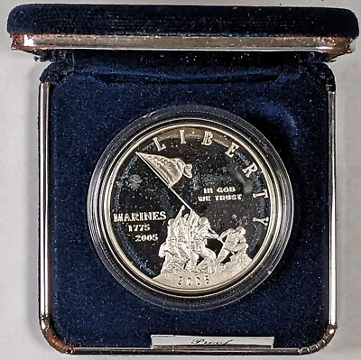 2005 P Marine Corps Silver Proof Dollar • $30