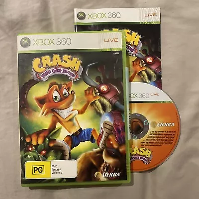 Crash Mind Over Mutant Xbox 360 Game + Manual *FREE SHIPPING* Xbox Games PAL • $39.79