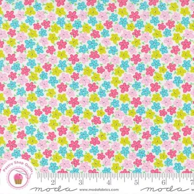 Moda SWEET & PLENTY 22454  11 White  Multi Stars  ME & MY SISTER Quilt Fabric • $6.45