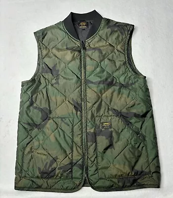 Carhartt WIP Size Large Newton Vest Liner Quilted Insulated Mens Fitted Camo • $44.85