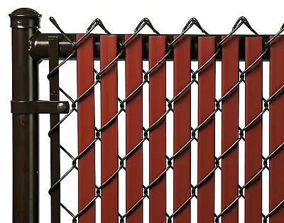 Chain Link Redwood Double Wall Tube™ Privacy Slat For 6' High Fence Bottom Lock • $85