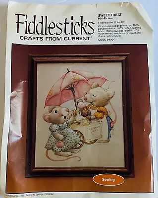 Vintage Fiddlesticks Crafts Sweet Treat Mice Current Sewing Kit #9400-7 Unused • $6.95