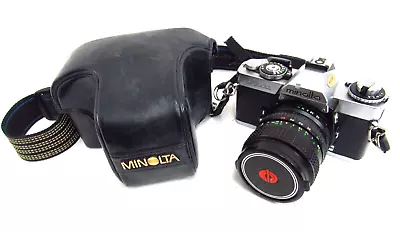 Vtg Minolta XD-11 35mm SLR Film Camera W 28-55mm 1:3.5-4.5 Lens & Case Untested • $37