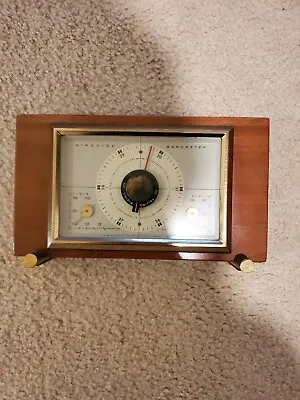 Vintage  Metal/wood Airguide Barometer Weather Station Thermometer Humidity • $9.99