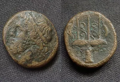 Ancient Greek Sicily Syracuse - Hieron II   275-215 B.C.    Æ22 • $76