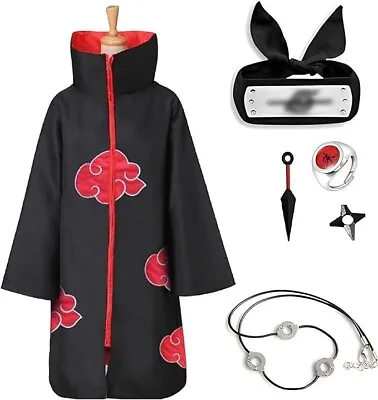Kitimi Akatsuki Cloak Itachi Anime Cosplay Costume For Kids • $17.99