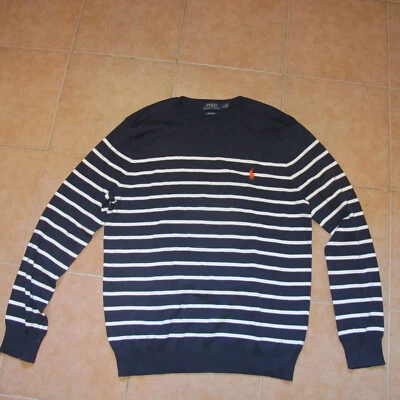 $39.99 • Buy Polo Ralph Lauren Mens Knit Jumper Cotton Sz-L Authentic